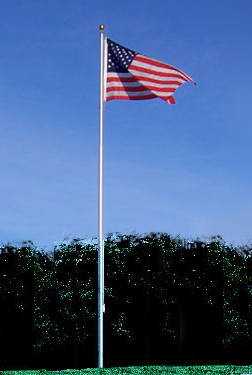 Buy Aluminum Cone Tapered Flagpoles