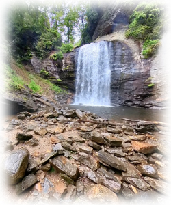 Looking Glass Falls in Transylvania County NC